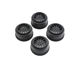 Losi 2.2 Wheels, Black (4): Baja Rey