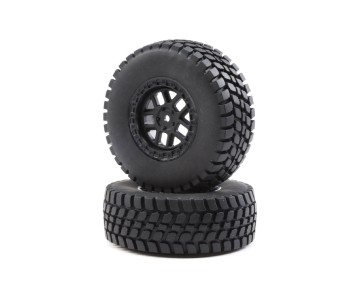 Losi 2.2/3.0 Alpine Tire, 12mm Hex on Black Tire(Front/Rear) (2): BR