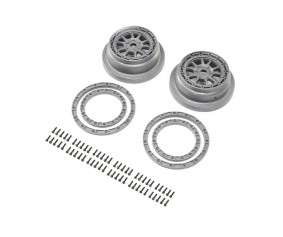 Losi Beadlock Wheel and Ring Set (2): SBR 2.0