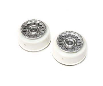 Losi 2.2/3.0 Wheels, Satin Plated (2): RZR Rey