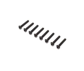 Losi Button Head Cap Screws,2-56x1/2 (8)