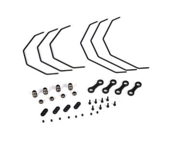 Losi Sway Bar Set & Hardware(3 ea.F&R):5IVE-T, MINI WRC