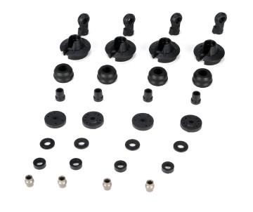 Losi Shock Plastics & Balls (4): 5IVE-T, MINI WRC