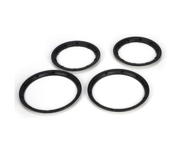 Losi Beadlock Set, Inner & Outer Black (2): 5IVE-T