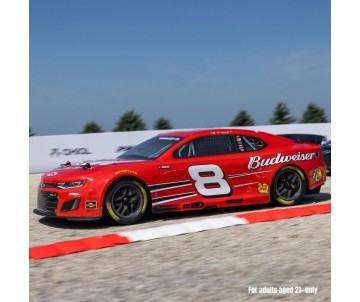1/12 NASCAR RC Racecar Dale Earnhardt Jr. No. 8 Budweiser Chevrolet ZL1 2S AWD RTR Brushed On-Road (Battery & Charger Included), Red