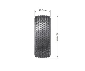 Louise R/C B-Maglev 1/8 Buggy (Racing Compound) 17mm Hex on White Wheels (2)