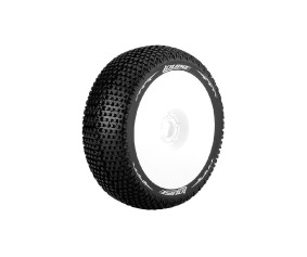 Louise R/C B-Turbo 1/8 Buggy (Racing Compound) 17mm Hex on White Wheels (2)