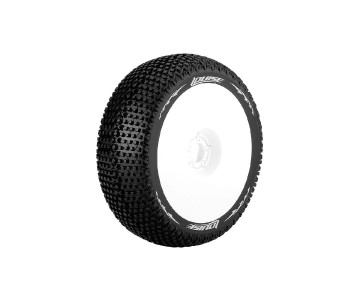 Louise R/C B-Turbo 1/8 Buggy (Racing Compound) 17mm Hex on White Wheels (2)