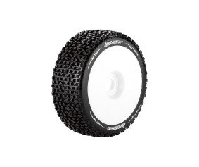Louise R/C B-Pirate 1/8 Buggy (Racing Compound) 17mm Hex on White Wheels (2)