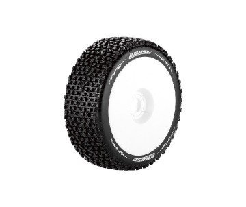 Louise R/C B-Pirate 1/8 Buggy (Racing Compound) 17mm Hex on White Wheels (2)