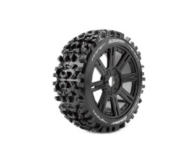 Louise R/C B-Pioneer 1/8 Buggy (Soft Compound) 17mm Hex on Spoke/Black Wheels (front/rear) (2)