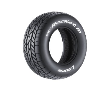 Louise R/C SC-ROCKET M 1/10 Short Course (Super Soft Compound) Unmoutned Tire for Oval Track