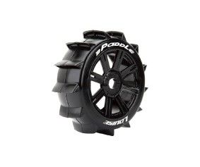 Louise R/C B-Paddle 1/8 Buggy (Soft Compound) 17mm Hex on Spoke/Black Wheels (front/rear) (2)
