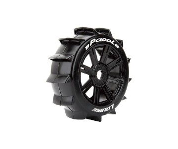 Louise R/C B-Paddle 1/8 Buggy (Soft Compound) 17mm Hex on Spoke/Black Wheels (front/rear) (2)
