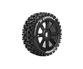 Louise R/C B-Uphill 1/8 Buggy (Soft Compound) 17mm Hex on Spoke/Black Wheels (front/rear) (2)