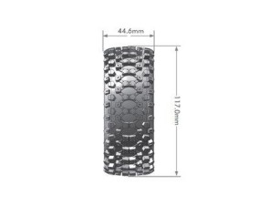 Louise R/C B-Uphill 1/8 Buggy (Soft Compound) 17mm Hex on Spoke/Black Wheels (front/rear) (2)