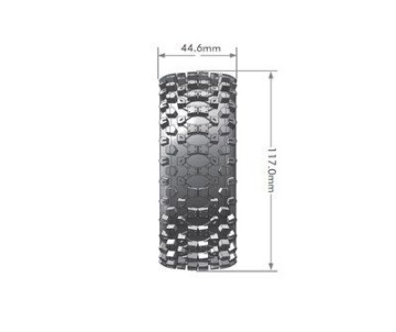 Louise R/C B-Uphill 1/8 Buggy (Soft Compound) 17mm Hex on Spoke/Black Wheels (front/rear) (2)