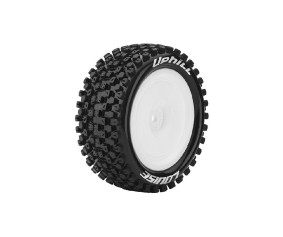 Louise R/C E-Uphill 1/10 Buggy (Soft Compound) 12mm Kyosho Hex on White Wheels (rear, 4WD) (2)