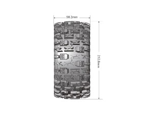 Louise R/C X-Pioneer Monster Truck (Sport Compound) 24mm Hex on Black Wheels (For X-Maxx) (2)