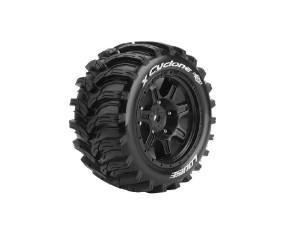 Louise R/C X-Cyclone Monster Truck (Sport Compound) 24mm Hex on Black Wheels (For X-Maxx) (2)