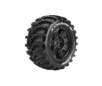 Louise R/C X-Cyclone Monster Truck (Sport Compound) 24mm Hex on Black Wheels (For X-Maxx) (2)