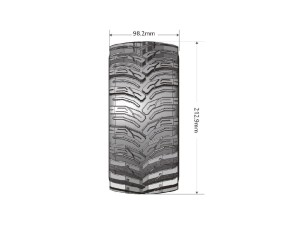 Louise R/C X-Cyclone Monster Truck (Sport Compound) 24mm Hex on Black Wheels (For X-Maxx) (2)