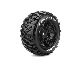 Louise R/C X-Mallet Monster Truck (Sport Compound) 24mm Hex on Black Wheels (For X-Maxx) (2)