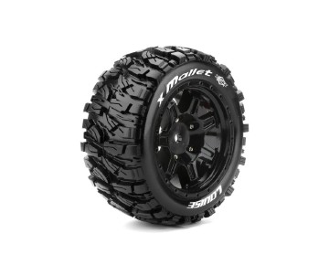 Louise R/C X-Mallet Monster Truck (Sport Compound) 24mm Hex on Black Wheels (For X-Maxx) (2)