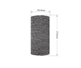 Louise R/C X-Mallet Monster Truck (Sport Compound) 24mm Hex on Black Wheels (For Arrma Kraton 8S) (2)