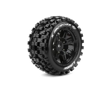 Louise R/C X-Mcross Monster Truck (Sport Compound) 24mm Hex on Black Wheels (For X-Maxx) (2)