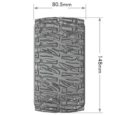 Louise R/C MT-Mallet Speed 1/8 Monster Truck (Soft Compound) 0