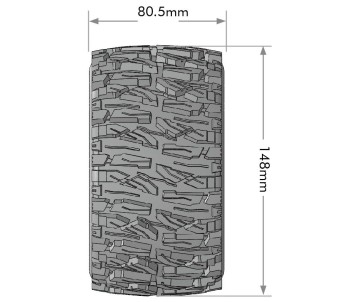 Louise R/C MT-Mallet Speed 1/8 Monster Truck (Soft Compound) 0