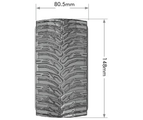 Louise R/C MT-Cyclone Speed 1/8 Monster Truck (Soft Compound) 0