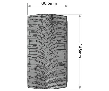 Louise R/C MT-Cyclone Speed 1/8 Monster Truck (Soft Compound) 0