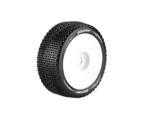 Louise R/C B-Groove 1/8 Buggy (Racing Compound) 17mm Hex on White Wheels (2)