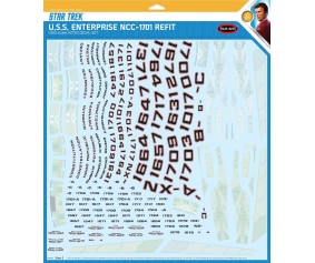 MKA 1/350 Star Trek U.S.S. Enterprise Refit Aztec Decals