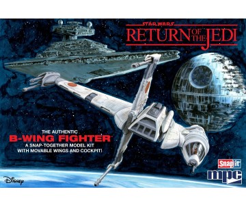 MPC Star Wars: Return of the Jedi B-Wing Fighter (Snap) 1/144 Model Kit (Level 1)