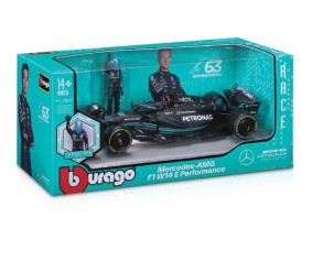 Bburago 1/24 Race Formula Mercedes W14 w/ figure (2023) (Russell #63)