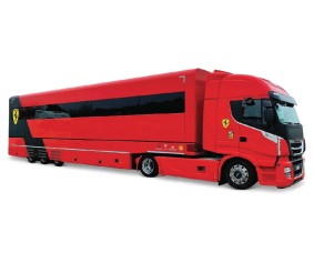 Bburago 1/43 SFR Iveco Cab + 1 SFR 1/43 SF-24 (2024) (Leclerc #16)