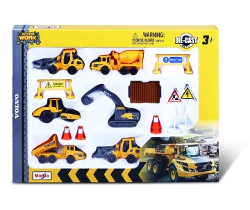 Maisto Mini Work Machines Volvo Construction 3