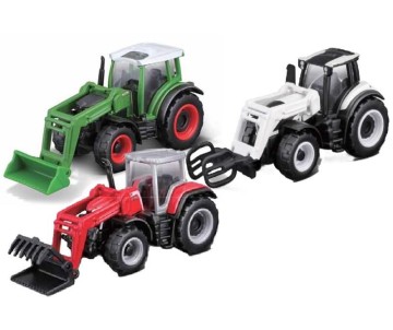 Maisto Mini Work Machines Tractor + Frontloader Asmt. (48 Pack)