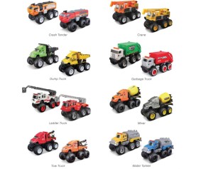 Maisto Builder Zone Quarry Monsters Assortment (4 Pack)