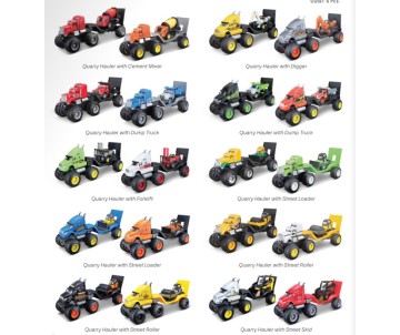 Maisto Builder Zone Quarry Haulers (6 Pack)