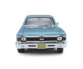 Maisto 1/18 SE 1970 Chevrolet Nova SS Coupe - Metallic Blue