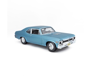 Maisto 1/18 SE 1970 Chevrolet Nova SS Coupe - Metallic Blue