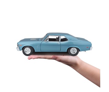 Maisto 1/18 SE 1970 Chevrolet Nova SS Coupe - Metallic Blue