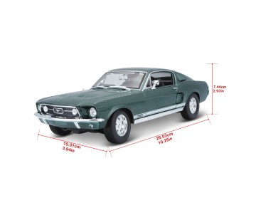 Maisto 1/18 SE 1967 Ford Mustang GTA Fastback - Metallic Green