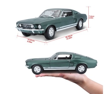 Maisto 1/18 SE 1967 Ford Mustang GTA Fastback - Metallic Green