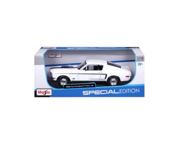Maisto 1/18 SE 1968 Ford Mustang GT Cobra Jet  - White
