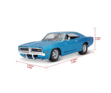 Maisto 1/25 SE 1969 Dodge Charger R/T - Metallic Blue
